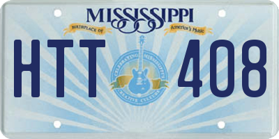 MS license plate HTT408