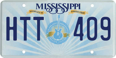 MS license plate HTT409
