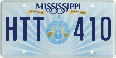 MS license plate HTT410