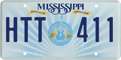 MS license plate HTT411