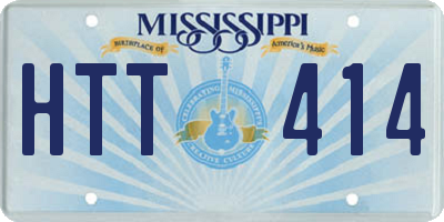 MS license plate HTT414