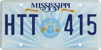 MS license plate HTT415