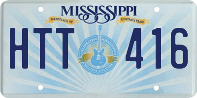 MS license plate HTT416