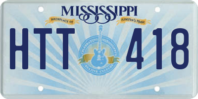 MS license plate HTT418
