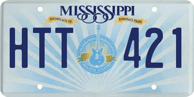 MS license plate HTT421
