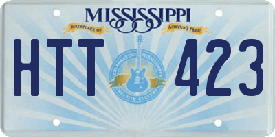 MS license plate HTT423