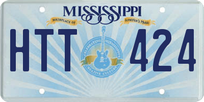 MS license plate HTT424