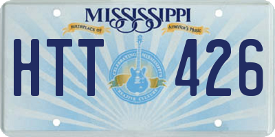 MS license plate HTT426