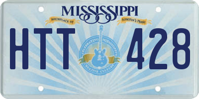 MS license plate HTT428