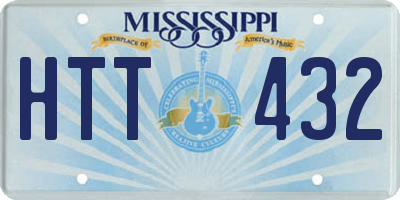 MS license plate HTT432