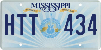 MS license plate HTT434