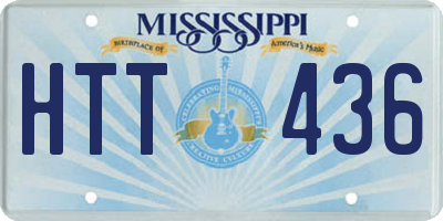 MS license plate HTT436