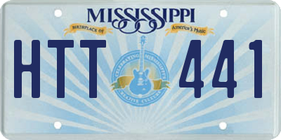 MS license plate HTT441