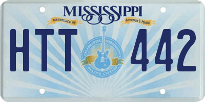 MS license plate HTT442