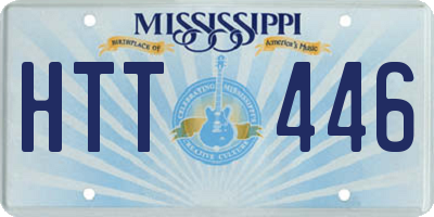MS license plate HTT446