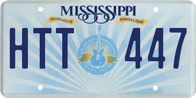 MS license plate HTT447