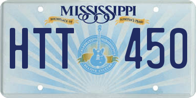 MS license plate HTT450