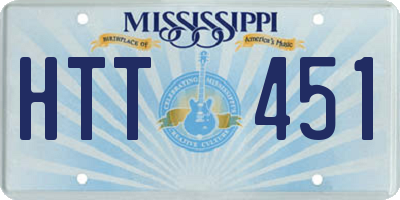 MS license plate HTT451