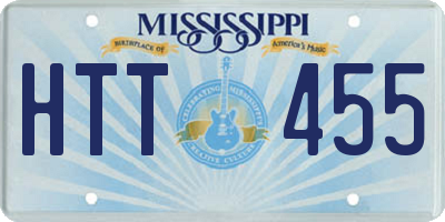 MS license plate HTT455
