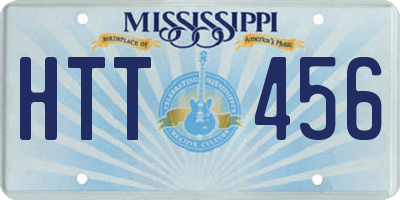 MS license plate HTT456