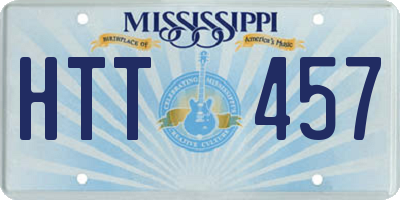 MS license plate HTT457