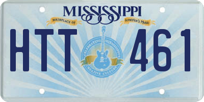 MS license plate HTT461
