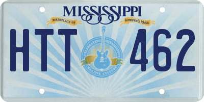 MS license plate HTT462