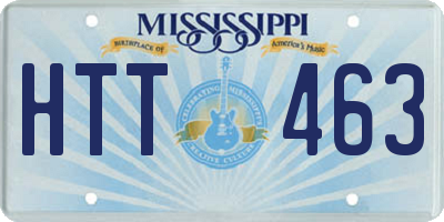 MS license plate HTT463