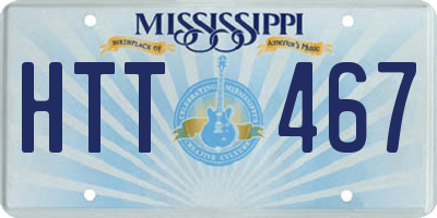 MS license plate HTT467