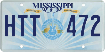MS license plate HTT472