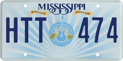 MS license plate HTT474