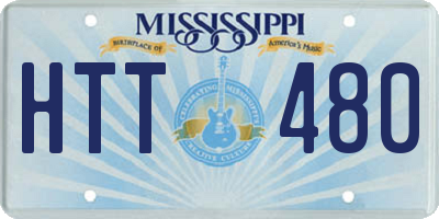 MS license plate HTT480