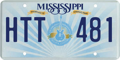 MS license plate HTT481