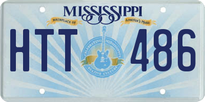 MS license plate HTT486
