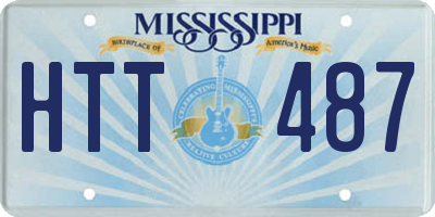 MS license plate HTT487