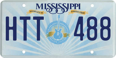 MS license plate HTT488