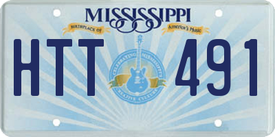 MS license plate HTT491