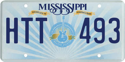 MS license plate HTT493