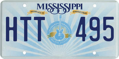 MS license plate HTT495