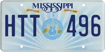 MS license plate HTT496