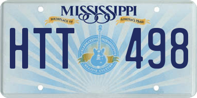 MS license plate HTT498