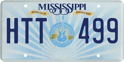 MS license plate HTT499