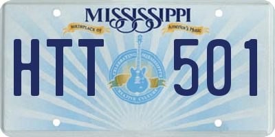 MS license plate HTT501