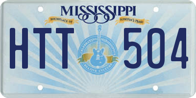 MS license plate HTT504