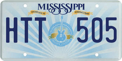 MS license plate HTT505