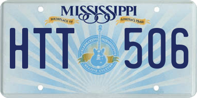 MS license plate HTT506