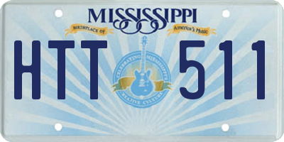 MS license plate HTT511