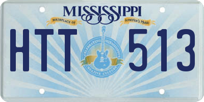 MS license plate HTT513