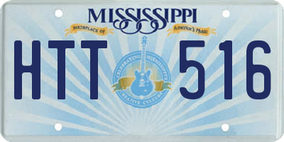 MS license plate HTT516