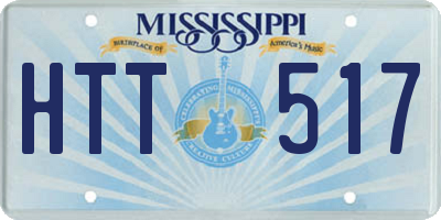 MS license plate HTT517